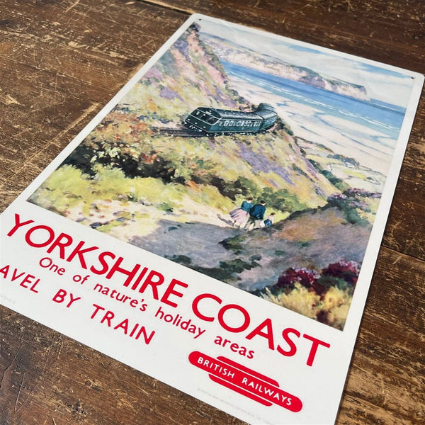 Vintage Metal Sign - British Railways Retro Advertising, Yorkshire Coast-Seasons Home Store