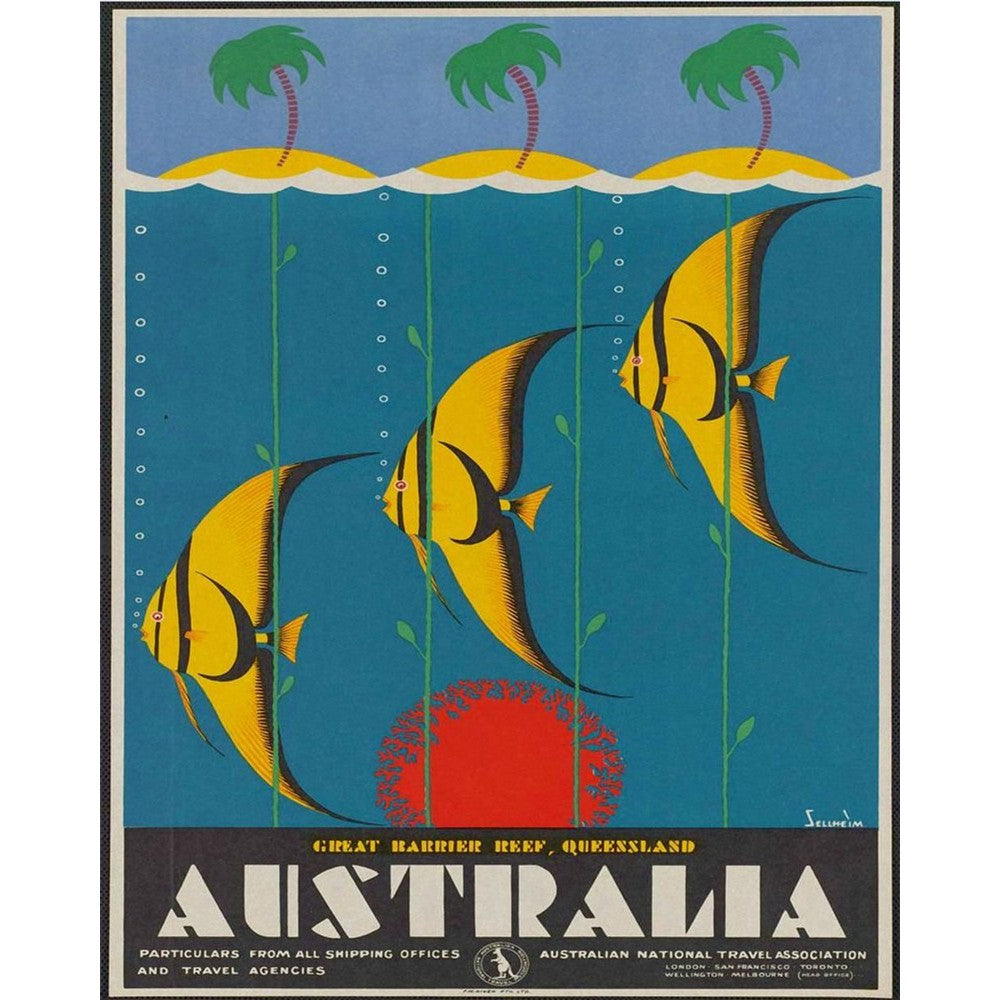 Vintage Metal Sign - Retro Advertising - Australia Fish-Seasons Home Store