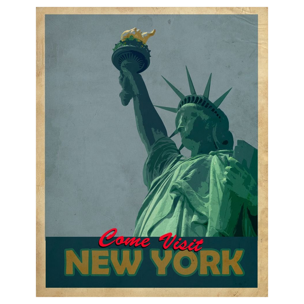 Vintage Metal Sign - Retro Advertising - New York-Seasons Home Store