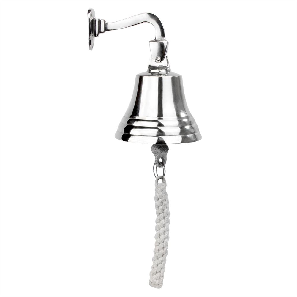 Wall Mounted Traditional Door Ship Bell Silver-Seasons Home Store