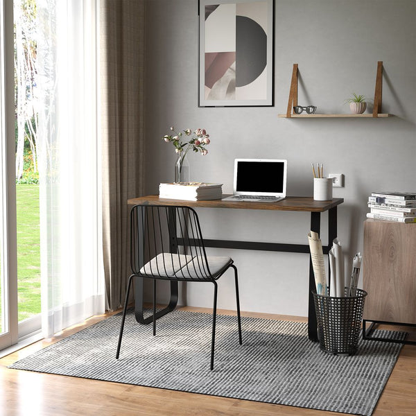 Writing Desk Workstation Center Laptop Table Industrial Design-Seasons Home Store