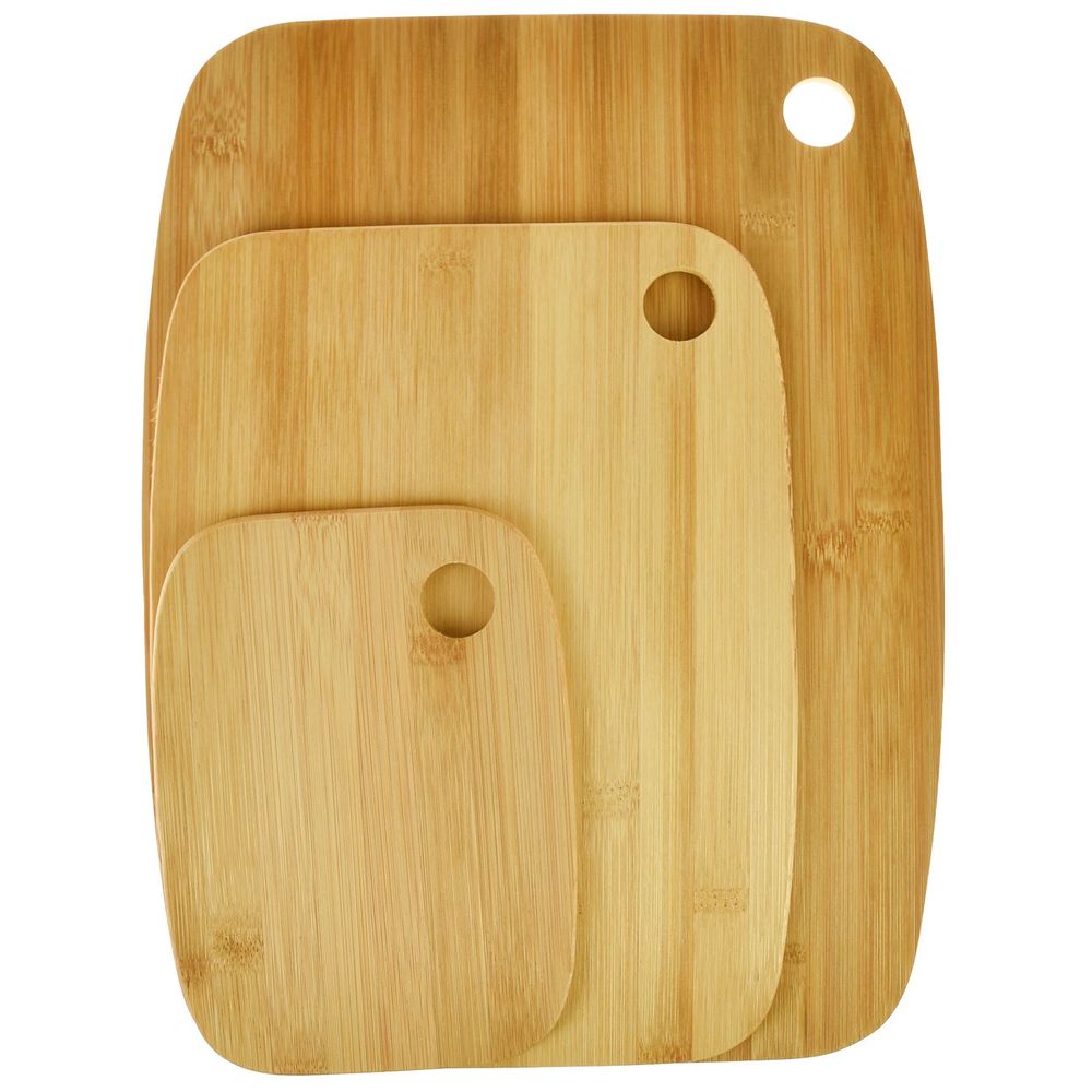 Bamboo Chopping Board Set Solid Wooden Cutting Serving Platter Kitchen Food-Cooking accessories-Seasons Home Store